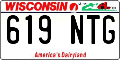 WI license plate 619NTG