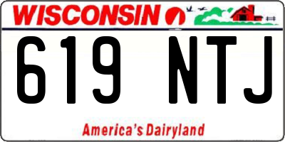 WI license plate 619NTJ