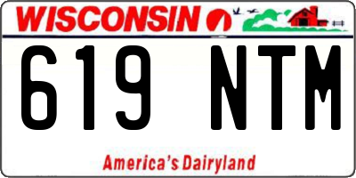 WI license plate 619NTM
