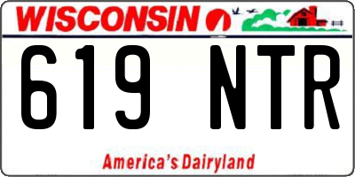 WI license plate 619NTR