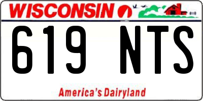 WI license plate 619NTS