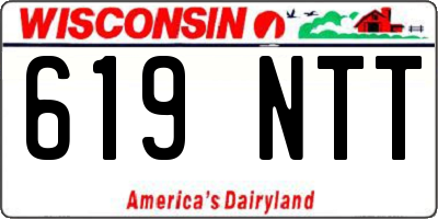 WI license plate 619NTT