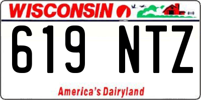 WI license plate 619NTZ