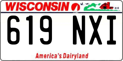 WI license plate 619NXI