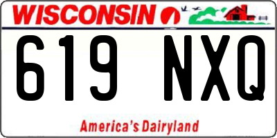 WI license plate 619NXQ