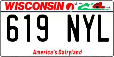 WI license plate 619NYL