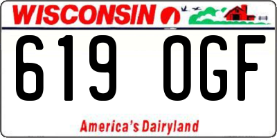 WI license plate 619OGF