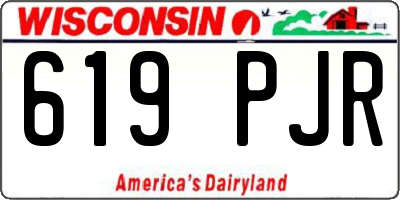 WI license plate 619PJR
