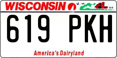 WI license plate 619PKH