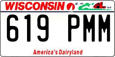 WI license plate 619PMM