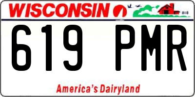 WI license plate 619PMR