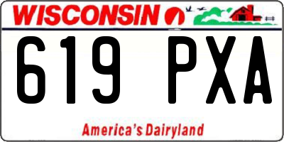 WI license plate 619PXA