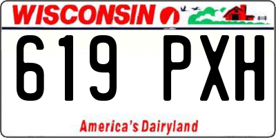 WI license plate 619PXH