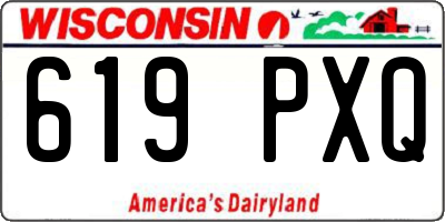 WI license plate 619PXQ