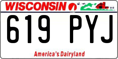 WI license plate 619PYJ