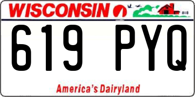 WI license plate 619PYQ