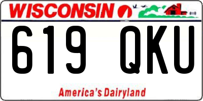 WI license plate 619QKU
