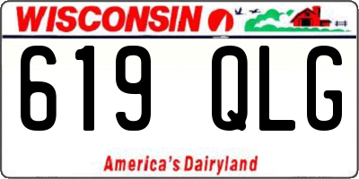 WI license plate 619QLG