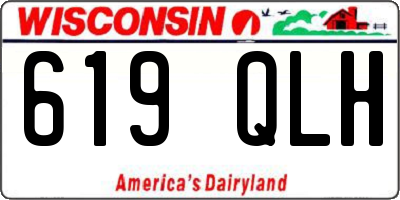 WI license plate 619QLH