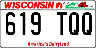 WI license plate 619TQQ