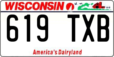 WI license plate 619TXB