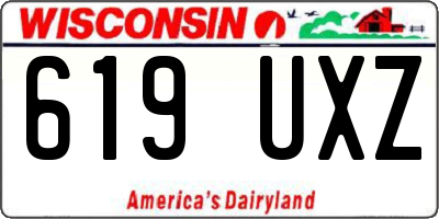 WI license plate 619UXZ