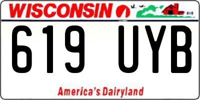 WI license plate 619UYB