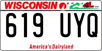 WI license plate 619UYQ
