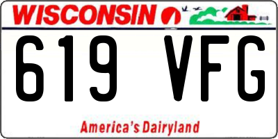 WI license plate 619VFG