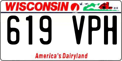 WI license plate 619VPH