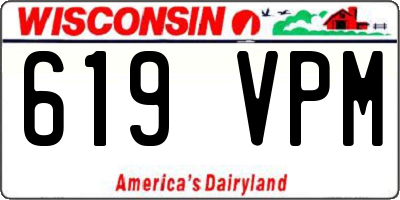 WI license plate 619VPM