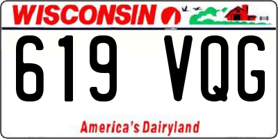 WI license plate 619VQG