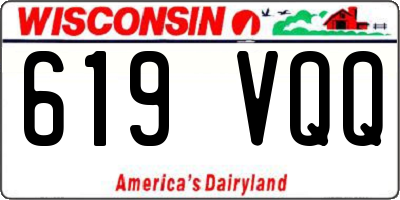 WI license plate 619VQQ