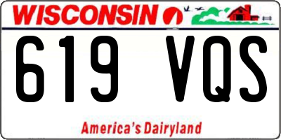 WI license plate 619VQS