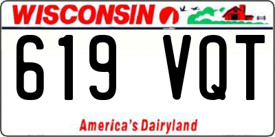 WI license plate 619VQT
