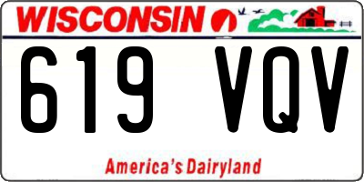 WI license plate 619VQV