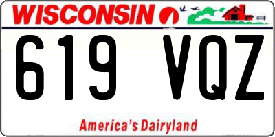 WI license plate 619VQZ