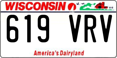 WI license plate 619VRV