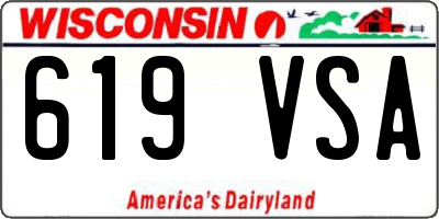 WI license plate 619VSA
