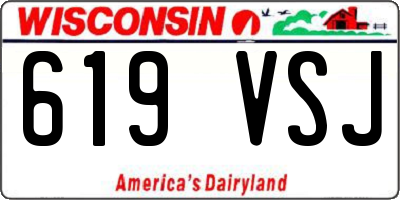 WI license plate 619VSJ
