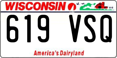 WI license plate 619VSQ