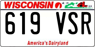 WI license plate 619VSR