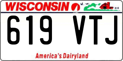 WI license plate 619VTJ
