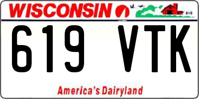 WI license plate 619VTK