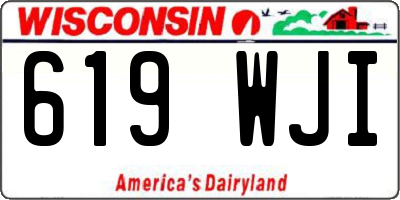 WI license plate 619WJI