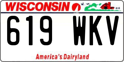 WI license plate 619WKV