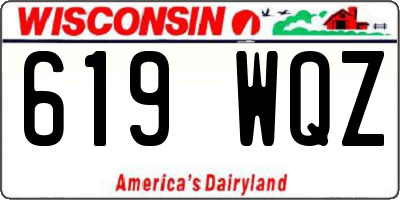 WI license plate 619WQZ