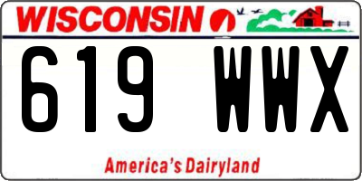 WI license plate 619WWX