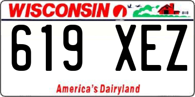 WI license plate 619XEZ