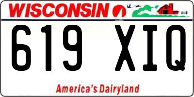 WI license plate 619XIQ